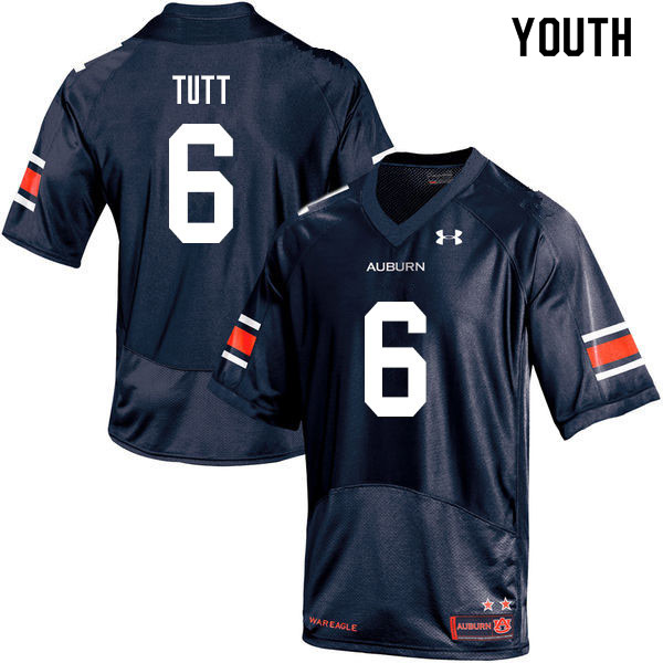 Youth #6 Christian Tutt Auburn Tigers College Football Jerseys Sale-Navy